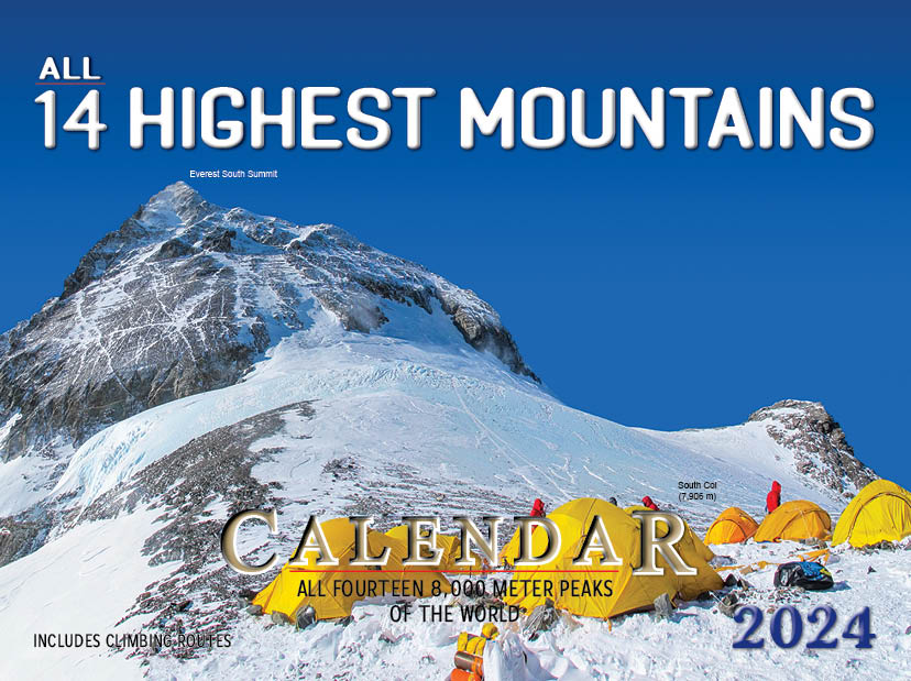 All 14 Highest Mountain Calendar